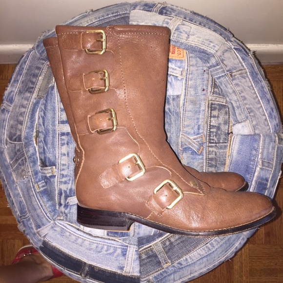 Cynthia Vincent   Twelfth St. Brown boots 6 - Picture 2 of 7